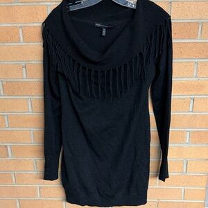 White House Black Market Black Knit Sweater Top